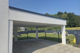 Obdelava Nadstreška Z Styrodurjem In Pocinkano Podkonstrukcijo